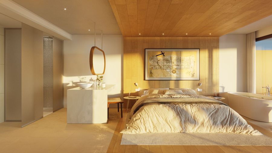 Sky Villa — Soverom og bad 3